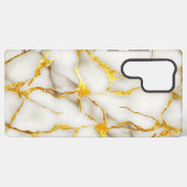 Coque Samsung Galaxy Or blanc japonais Kintsugi (Verso Horizontal)
