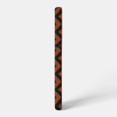 Coque Samsung Galaxy Orange and Brown Zigzag Pattern (Côté gauche)