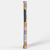 Coque Samsung Galaxy Orange and Purple Plaid Pattern Monogram (Côté droit)
