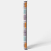 Coque Samsung Galaxy Orange and Purple Plaid Pattern Monogram (Côté gauche)