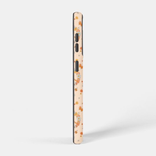 Coque Samsung Galaxy Orange Peace Floral (Côté droit)