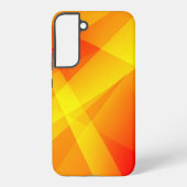 Coque Samsung Galaxy Orange Yellow Geometric Abstract (Verso)