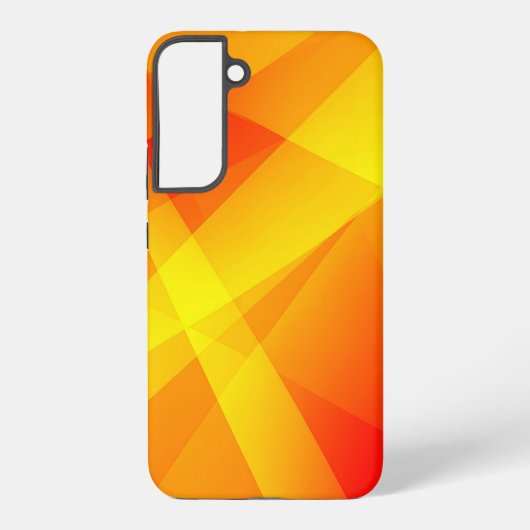 Coque Samsung Galaxy Orange Yellow Geometric Abstract (Verso)