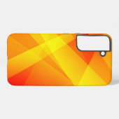 Coque Samsung Galaxy Orange Yellow Geometric Abstract (Verso Horizontal)