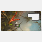 Coque Samsung Galaxy Orchidée avec deux colibris Heade (Verso Horizontal)
