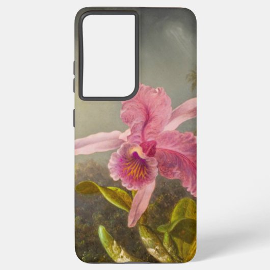 Coque Samsung Galaxy Orchidée avec deux colibris Heade (Verso)