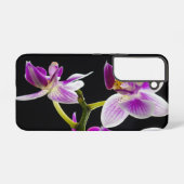 Coque Samsung Galaxy Orchidée blanche et violette (Verso Horizontal)