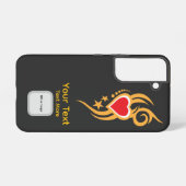 Coque Samsung Galaxy Ornamental Floral Heart Tattoo (Verso Horizontal)