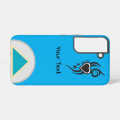 Coque Samsung Galaxy Ornamental Floral Heart Tattoo  (Verso Horizontal)