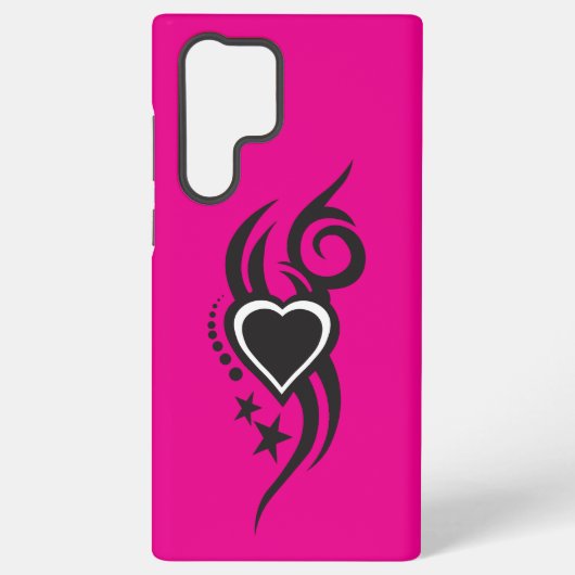 Coque Samsung Galaxy Ornamental Floral Heart Tattoo  (Verso)