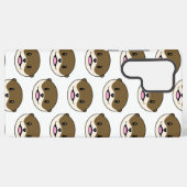 Coque Samsung Galaxy Otter souriant mignon (Verso Horizontal)