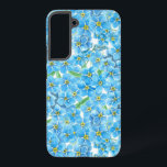 Coque Samsung Galaxy Oublie-moi pas l'aquarelle<br><div class="desc">Oubliez-moi pas les fleurs motif d'aquarelle faite dans Photoshop.</div>