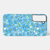 Coque Samsung Galaxy Oublie-moi pas l'aquarelle (Verso Horizontal)