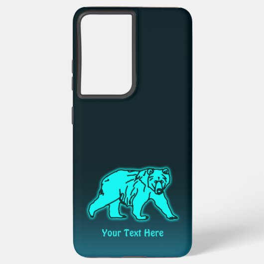 Coque Samsung Galaxy Ours bleu Kodiak (Verso)