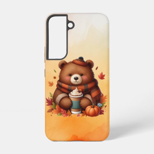 Coque Samsung Galaxy Ours d'automne rustique/vintage (Verso)
