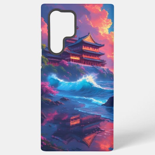 Coque Samsung Galaxy Pagode Dreamwave au bord de la mer (Verso)