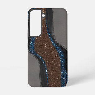 Coque Samsung Galaxy Paillettes de géode abstraite