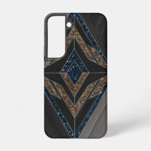 Coque Samsung Galaxy Paillettes Géométriques Art Déco