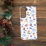 Coque Samsung Galaxy Pain de sucre Mountain Maine Ski Motif de snowboar<br><div class="desc">Un drôle de motif de ski hivernal pour la station de ski Sugarloaf Mountain à Carrabassett Valley,  comté de Franklin,  Maine,  États-Unis,  Amérique du Nord. Idée cadeau idéale pour les amateurs de sports d'hiver : ski,  snowboard,  freestyle,  ski de fond,  saut à ski.</div>