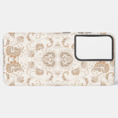 Coque Samsung Galaxy Paisley en beige esthétique moderne Tan Brown (Côté gauche)