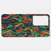 Coque Samsung Galaxy Paisley haché (Côté gauche)