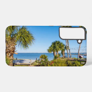 Coque Samsung Galaxy Palm Trees Bayside Matin Samsung Téléphone Case