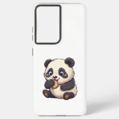 Coque Samsung Galaxy Panda mange un biscuit (Verso)