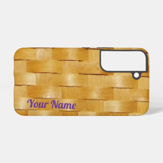 Coque Samsung Galaxy Panier tissé - (Verso Horizontal)
