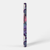 Coque Samsung Galaxy Pansies colorées sur violet profond (Côté droit)