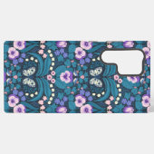 Coque Samsung Galaxy Pansies, oiseaux et papillons (Verso Horizontal)