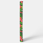 Coque Samsung Galaxy Pansies rouges, oiseaux et papillons (Côté gauche)