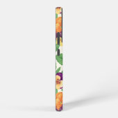 Coque Samsung Galaxy Pansies sur blanc cassé (Côté droit)