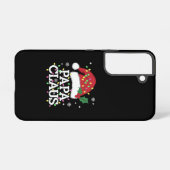 Coque Samsung Galaxy Papa Claus Lumières Noël Pyjama Famille Correspond (Verso Horizontal)
