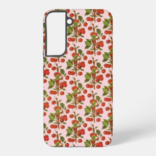 Coque Samsung Galaxy Papier peint Cerises Vintage