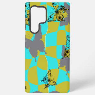 Coque Samsung Galaxy Papillon Abstrait Coloré