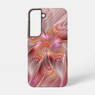 Coque Samsung Galaxy Papillon coloré abstrait Art Fantastique Fractal