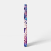 Coque Samsung Galaxy Papillon d'aquarelle rose-violet personnalisé (Côté gauche)