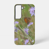 Coque Samsung Galaxy Papillon et fleurs (Verso)