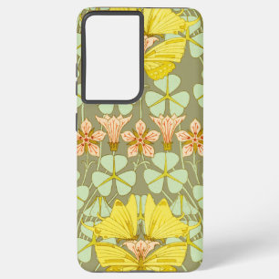 Coque Samsung Galaxy Papillon Floral Botanique coloré