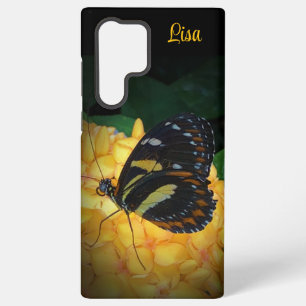 Coque Samsung Galaxy Papillon personnalisé sur Flower Samsung Coque