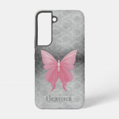 Coque Samsung Galaxy Papillon rose bijoux Damas (Verso)
