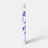 Coque Samsung Galaxy Papillons bleus Moderne Élégant Monogramme personn (Côté gauche)