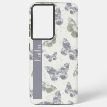 Papillons d'aquarelle en Mauve & Sage