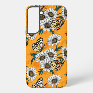Coque Samsung Galaxy Papillons Jezebel et fleurs de marguerite