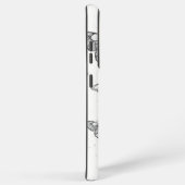 Coque Samsung Galaxy Papillons noirs et rouges volants (Côté droit)