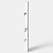 Coque Samsung Galaxy Papillons noirs et rouges volants (Côté gauche)