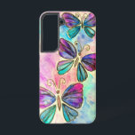 Coque Samsung Galaxy Papillons rose violet Samsung Coque Galaxy<br><div class="desc">Papillons colorés Flying Samsung Galaxy Coques ou coques iphone - Peinture - Personnalisable - Choisissez / Ajoutez votre texte unique - Nom / Couleurs / Police / Taille / Éléments - Image / Plus - Faites votre cadeau spécial - Redimensionnez et déplacez ou ajoutez des éléments / du texte avec...</div>