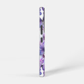 Coque Samsung Galaxy Papillons violets Moderne Élégant Monogramme perso (Côté droit)