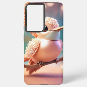 Coque Samsung Galaxy Paradis du Plumage Rose : Oiseau d'élégance