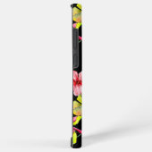 Coque Samsung Galaxy Paradis hawaïen Plante Tropical Noir (Côté droit)